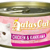 Aatas Cat Creamy Chicken & Kanikama in Gravy 80g