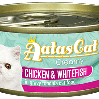 Aatas Cat Creamy Chicken & Whitefish in Gravy 80g