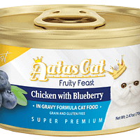 Aatas Cat Finest Fruity Feast Chicken with Blueberry in Gravy 70g