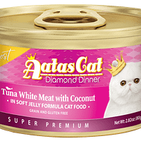 Aatas Cat Finest Diamond Dinner Tuna White Meat with Coconut in Soft Jelly 80g