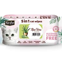Kit Cat 5 in 1 Cat Wipes 80pcs (Aloe Vera)