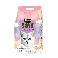 Kit Cat Soya Clump Soybean Litter 7L (Confetti)