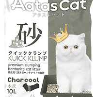 Aatas Cat Kuick Klump Bentonite Cat Litter Charcoal 10L