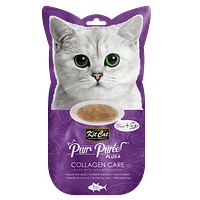 Kit Cat Purr Puree Plus+ Collagen Care 4x15g (Tuna)
