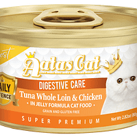 Aatas Cat Finest Daily Defence Tuna Whole Loin & Chicken in Jelly Digestive Care 80g