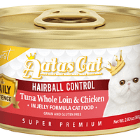 Aatas Cat Finest Daily Defence Tuna Whole Loin & Chicken in Jelly Hairball 80g