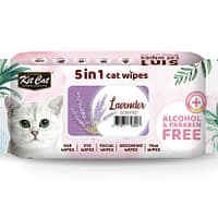 Kit Cat 5 in 1 Cat Wipes 80pcs (Lavender)