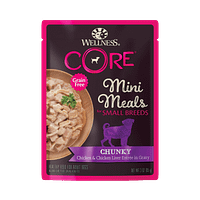 Wellness Core Small Dog Breed Mini Meals – Chicken & Chicken Liver 3oz