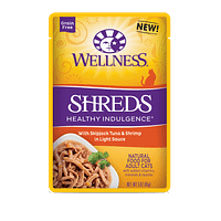 Wellness Cat Indulgence Shreds – Tuna & Shrimp 3oz