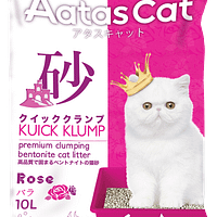 Aatas Cat Kuick Klump Bentonite Cat Litter Rose 10L