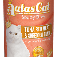 Aatas Cat Soupy Stew Tuna Red Meat w Shredded Tuna 400g