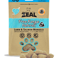 Zeal Free Range Naturals Freeze Dried Lamb & Salmon Morsels for Dogs & Cats
