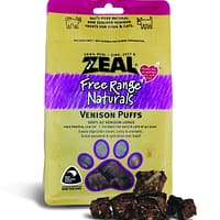 Zeal Free Range Naturals Venison Puffs for Dogs & Cats