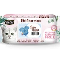 Kit Cat 5 in 1 Cat Wipes 80pcs (Baby powder)
