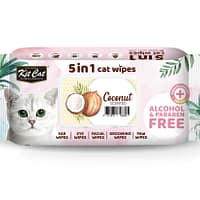 Kit Cat 5 in 1 Cat Wipes 80pcs (Coconut)