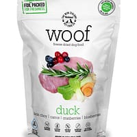 WOOF Freeze Dried Raw Duck Dog Food 320g