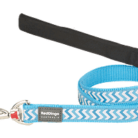 Red Dingo Fixed Reflective Ziggy Lead - Turquoise