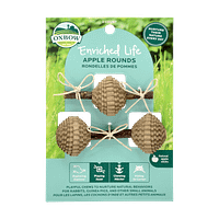 Oxbow Enriched Life - Apple Rounds Treats & Toy for Small Animals