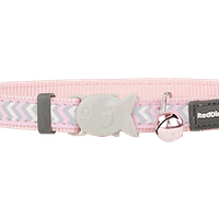 Red Dingo Cat Reflective Ziggy Collar - Pink