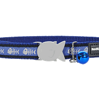 Red Dingo Cat Design Collar - Dark Blue
