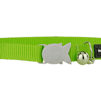 Red Dingo Cat Classic Collar - Lime Green