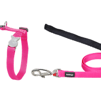 Red Dingo Cat Combo Classic - Harness & Lead - Hot Pink