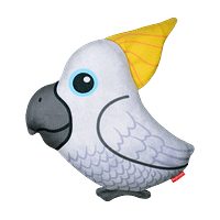 Red Dingo Durables Dog Toy ( Cockatoo )