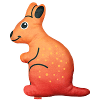 Red Dingo Durables Dog Toy ( Kangaroo )