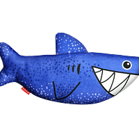 Red Dingo Durables Dog Toy ( Shark )