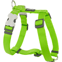Red Dingo Classic Harness - Lime Green