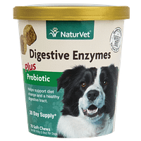 NaturVet Digestive Enzymes Plus Probiotics & Prebiotics for Dog 70ct