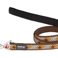 Red Dingo Fixed Monty Lead - Brown