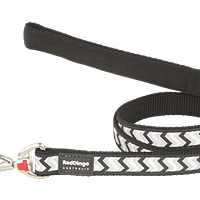 Red Dingo Fixed Reflective Ziggy Lead - Black