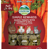 Oxbow Simple Rewards Baked Treats with Carrot & Dill for Small Animals 3oz