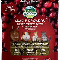 Oxbow Simple Rewards Baked Treats with Cranberry for Small Animals 3oz