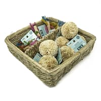 Oxbow Enriched Life - Play Pom & Rainbow Knot Basket for Small Animals