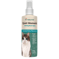 NaturVet Quiet Moments Herbal Calming Spray Feline for Cat 8oz