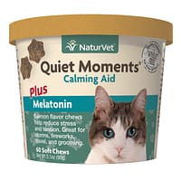 Naturvet Quiet Moments Calming Aid Plus Melatonin for Cats 60ct