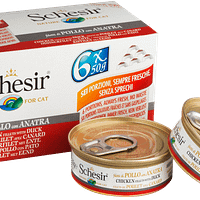 Schesir Cat Multipack in Jelly Chicken with Duck Wet Cat Food 50g