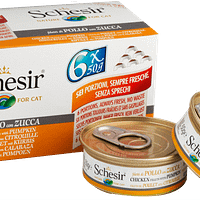 Schesir Cat Multipack in Jelly Chicken with Pumpkin Wet Cat Food 50g