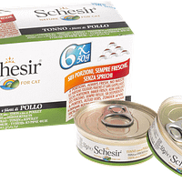 Schesir Cat Multipack in Jelly Tuna with Chicken Fillets Wet Cat Food 50g
