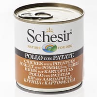Schesir Dog Can in Chicken with Potatoes Wet Dog Food 285g
