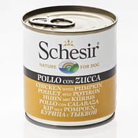Schesir Dog Can in Chicken with Pumpkin Wet Dog Food 285g