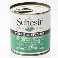 Schesir Dog Can in Chicken with Spinach Wet Dog Food 285g