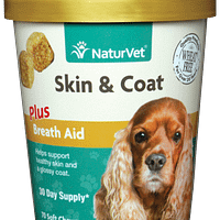 NaturVet Skin & Coat Plus Breath Aid for Dog 70ct