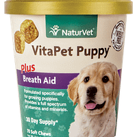 NaturVet VitaPet Puppy Plus Breath Aid 70ct