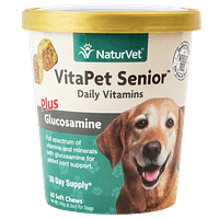NaturVet VitaPet Senior Plus Glucosamine for Dog 60ct
