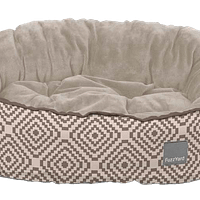 FuzzYard Pet Bed Malta Mocha Reversible