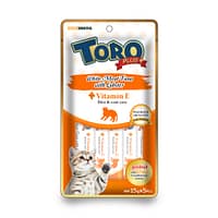 Toro Plus White Meat Tuna With Lobster and Vitamin E for Skin and Coat for Cats 15g x 5pcs