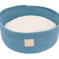 FuzzYard Life Rope Basket Bed - French Blue